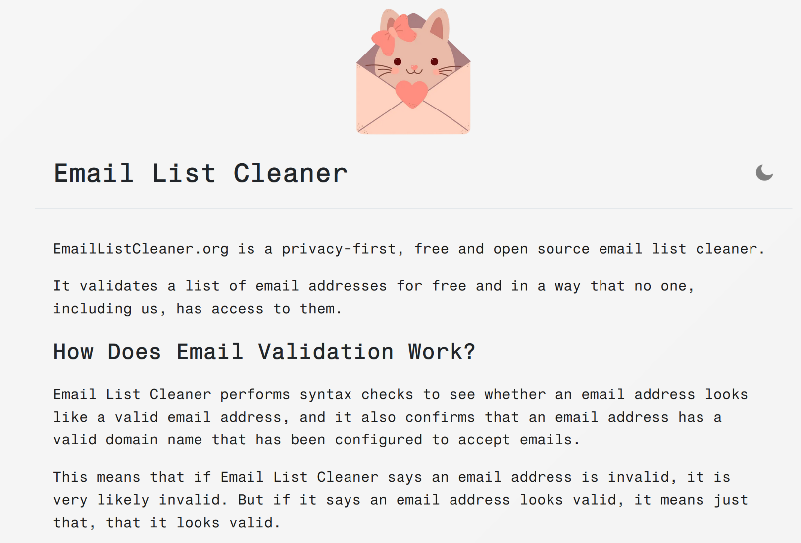 Emaillistcleaner